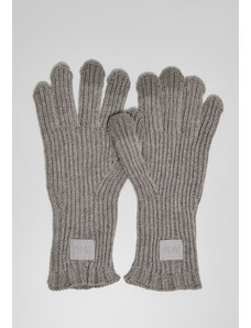Urban Classics Accessoires Chytré rukavice z pletené směsi vlny vřesově šedé