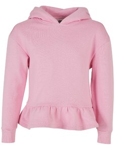 Urban Classics Kids Girls Organic Volants Hoody girlypink