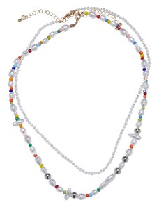 Urban Classics Accessoires Různé perleťové vrstvení náhrdelníku 2-Pack multicolor