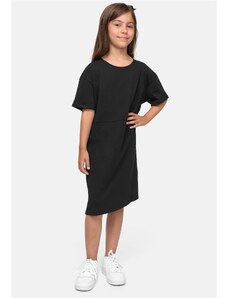 Urban Classics Kids Dívčí organické oversized triko šaty černé