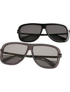 Urban Classics Accessoires Sluneční brýle Milos 2-Pack černá/černá+šedá/šedá