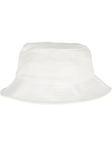 Dětská čepice Flexfit Cotton Twill Bucket, bílá