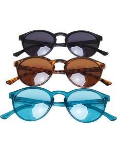 Urban Classics Accessoires Sluneční brýle Cypress 3-Pack černá/vodovězelená/jantarová
