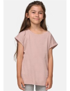 Urban Classics Kids Dívčí organické tričko s prodlouženým ramenem dukrose