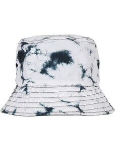 Flexfit Batikový oboustranný bucket klobouk černo/bílý