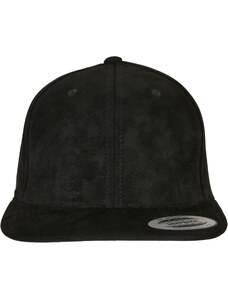 Flexfit Semišový kožený Snapback černý