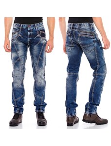CIPO & BAXX kalhoty pánské CD563 L:32 regular slim fit jeans džíny