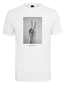 MT Men Bílé tričko se znamením míru