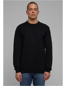 UC Men Pletený svetr s výstřihem černý