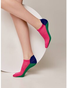 Conte Woman's Socks 393 Fuchsia Green