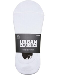 Urban Classics Accessoires No Show Socks 10-Pack white