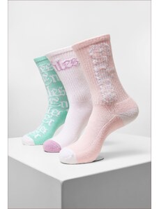 MT Accessoires Nekonečné ponožky 3-balení bílá/lightrose/mint