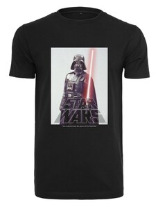 Merchcode Černé tričko s logem Star Wars Darth Vader