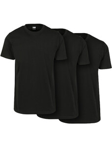 UC Men Základní tričko po 3 kusech černá/černá/černá