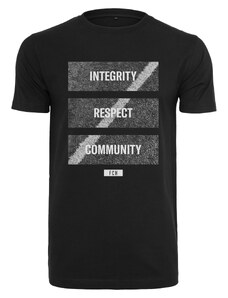 Merchcode Fotbalové míče Coming Home Integrita, respekt, komunitní tričko černé