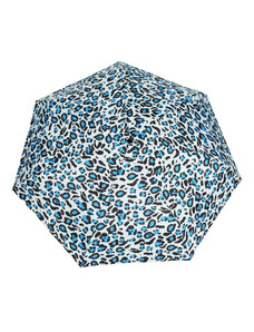 Blue Drop Dámský mini skládací deštník "Leopard"