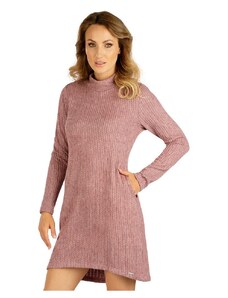 Pletené šaty LITEX fialovošedé