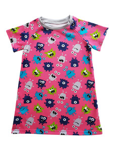 Damipa Baby Dívčí noční košile PŘÍŠERKY s krátkým rukávem