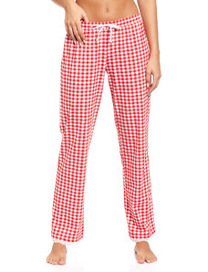 Red Plaid - červené kostkované pyžamové kalhoty Pussy Deluxe