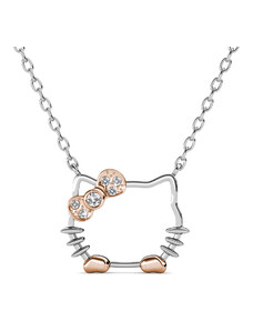Emporial stříbrný pozlacený náhrdelník Kočka MP121