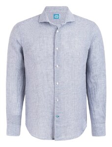 Panareha Men's Vichy Linen Shirt KRABI grey