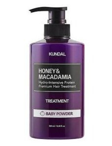 KUNDAL - HONEY & MACADAMIA TREATMENT - Kondicionér na vlasy Baby Powder 500 ml