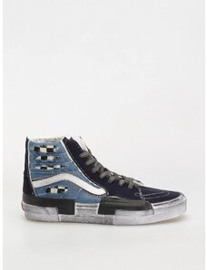 Vans Sk8 Hi Reconstruct (stressed check navy/stv navy)námořnická modrá