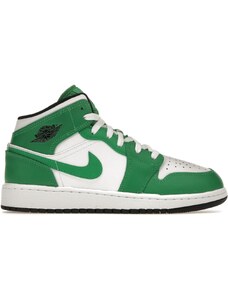 Jordan 1 Mid Lucky Green (GS)