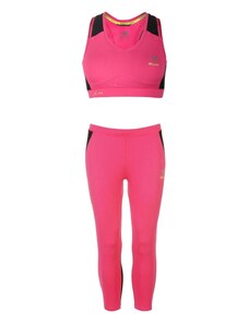 dámská souprava podprsenka + legíny capri 3/4 KARRIMOR - PINK CRUSH - S