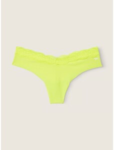 Victoria's Secret PINK Bezešvé kalhotky tanga s krajkou Electro