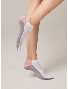 Conte Woman's Socks 393 White-Grey