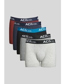 AC&Co / Altınyıldız Classics Men's Multicolored 5-pack Cotton Flexible Boxer