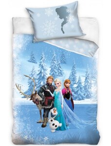 Carbotex Povlečení do dětské postýlky Ledové království - Frozen - motiv Pravé přátelství - 100% bavlna - 40 x 60 cm + 100 x 135 cm