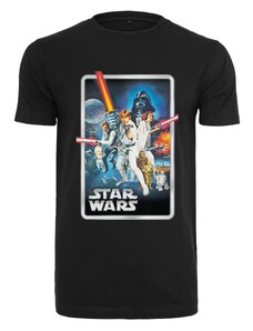 Merchcode Černé tričko s plakátem Star Wars