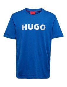 HUGO Red Tričko 'Dulivio' modrá / světle šedá
