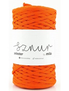 Polyesterová šňůra MILA 5 mm / 100m - pomerančová