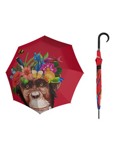 Doppler Art Long Flower Monkey holový dámský deštník