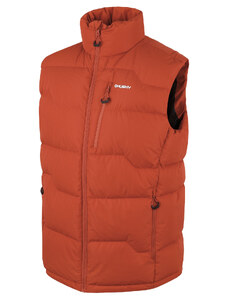 Pánská péřová vesta na zip HUSKY Deep M dark orange