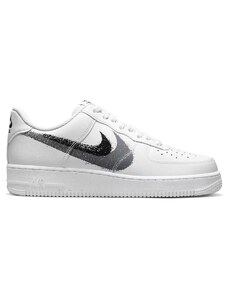 Nike Air Force 1 Low '07 Spray Paint Swoosh White Black Grey