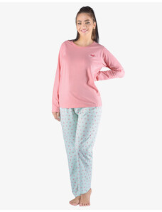 Gina Výhodné balení 5 kusů - Pyžamo dlouhé dámské 19151P
