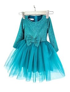 Ewa line PREMIUM turquoise tylové šaty