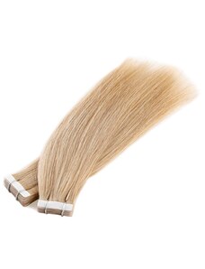 Vlasové PU pásky tape in na prodlužování vlasů 50cm 18 - nejsvětlejší hnědá