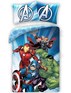 Halantex Bavlněné ložní povlečení Avengers útočí - 100% bavlna - 70 x 90 cm + 140 x 200 cm