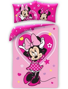 Halantex Bavlněné ložní povlečení Minnie Mouse - Disney - 100% bavlna - 70 x 90 cm + 140 x 200 cm