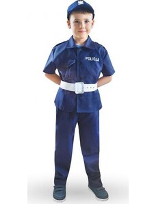Godan / costumes Policista set (triko, kalhoty, čepice, pásek), velikost 110/120 cm