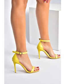 Fox Shoes Yellow Women's Heeled Shoes