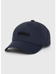 Bavlněná baseballová čepice HUGO s aplikací, 50496033