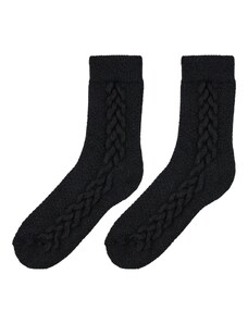 Vlnka Tradiční ponožky s ovčí vlnou Merino černá