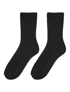 Vlnka Ponožky s ovčí vlnou Merino se zdravotním lemem černá