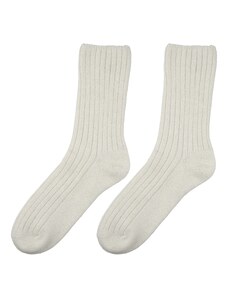 Vlnka Ponožky s ovčí vlnou Merino se zdravotním lemem bílá